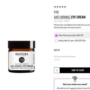 F09 ANTI WRINKLE EYE CREAM